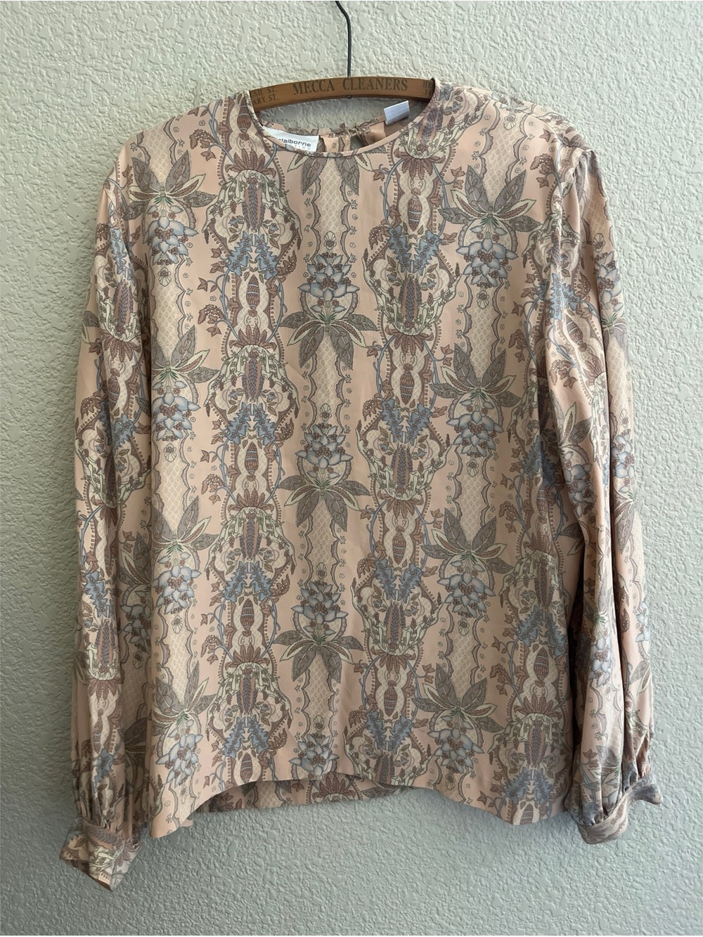 Vintage Liz Claiborne Silk Paisley Blouse Women’s Size 12
